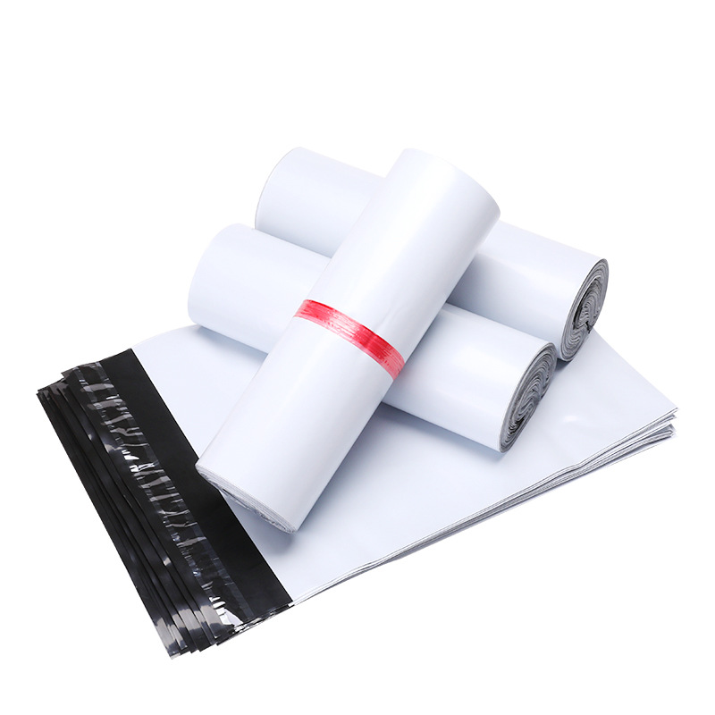 Wholesale Custom 120 Micron Thickening New Material Waterproof Express Packaging White Courier Bag